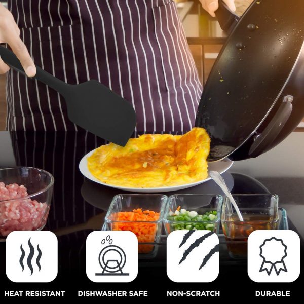 Kaluns Black 8-Piece Turner's and Seamless Spatula set plus Bonus 12 - Image 4